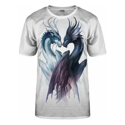 Bittersweet Paris Unisex's Yin And Yang Dragons T-Shirt Tsh Bsp824