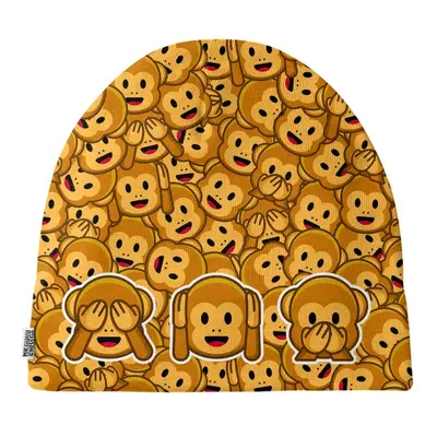 Mr. GUGU & Miss GO Man's Three Wise Monkeys Beanie MB