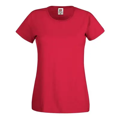 Lady fit Red T-shirt Original Fruit of the Loom