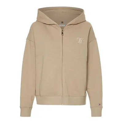 Tommy Hilfiger Sweatshirt - RELAXED TH FULL ZIP HOODIE beige