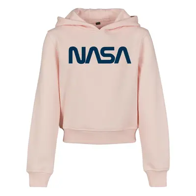 Dětská NASA Cropped Hoody růžová