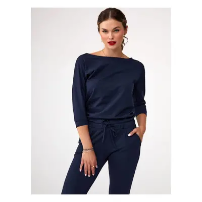 Navy blue women's jumpsuit Fasardi