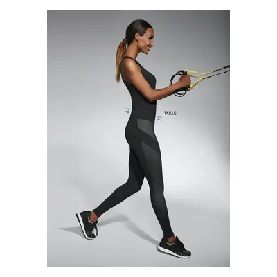 Bas Bleu MISTY sports leggings with wasp waist and combination effect