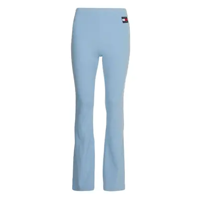 Tommy Jeans Leggings - TJW RIB BADGE FLARE LEGGING blue