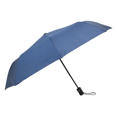 Semiline Unisex's Short Semi-automatic Umbrella L2050-1 Navy Blue