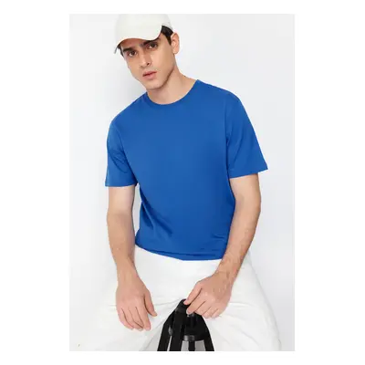 Trendyol Blue 100% Cotton Regular Cut T-Shirt