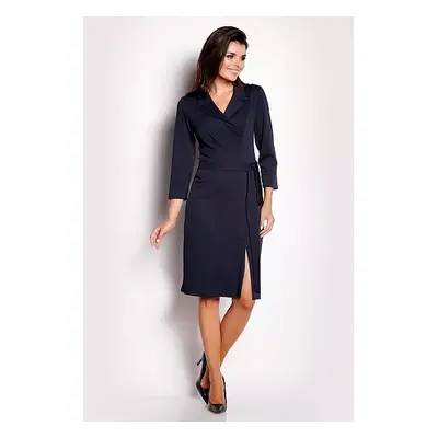 Awama Woman's Dress A151 Navy Blue