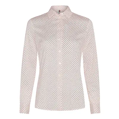 Tommy Hilfiger Shirt - BRITTANY SLIM PRINT LS SHIRT white