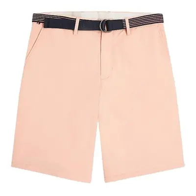 Tommy Hilfiger Shorts - HARLEM SHORT L.TWILL BELT orange