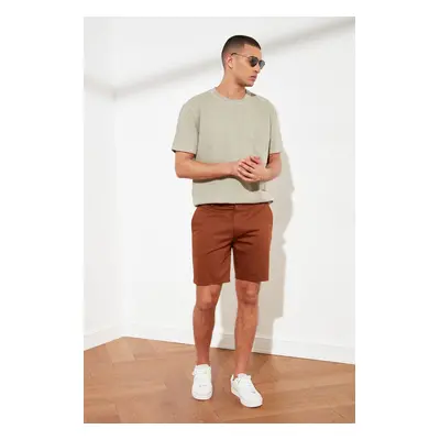 Trendyol Camel Men's Slim Fit Chino Shorts & Bermuda