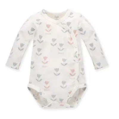 Pinokio Kids's Romantic Buttoned Bodysuit Ecru/Print