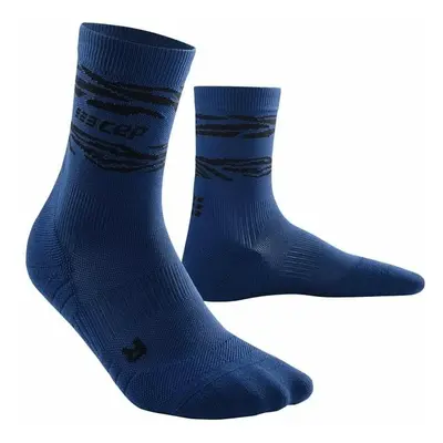 Pánské kompresní ponožky CEP Animal Dark Blue/Black