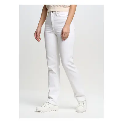 Big Star Woman's Straight Trousers Cream