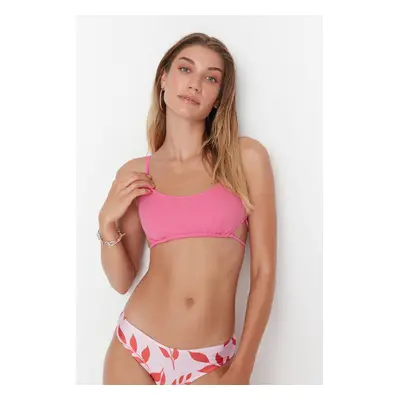 Trendyol Pink Bikini Top with Back Detail