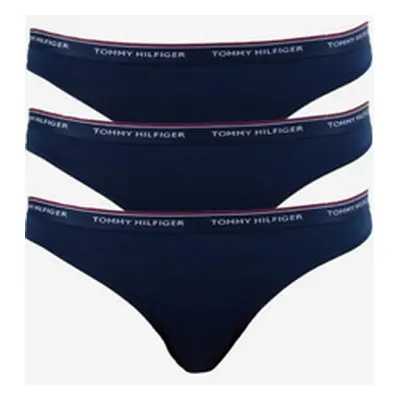 Sada tří dámských kalhotek v tmavě modré barvě Tommy Hilfiger Underwear