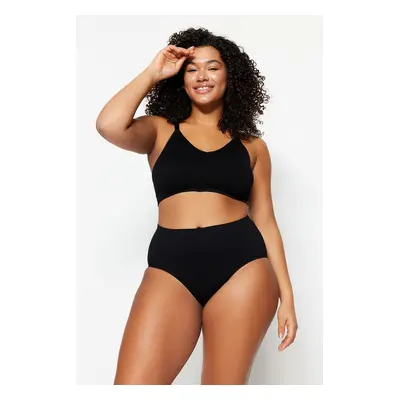 Trendyol Curve Black High Waist Seamless Briefs