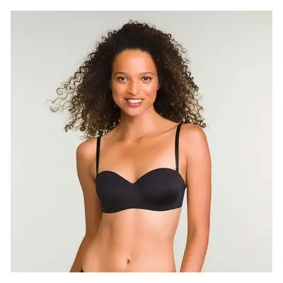 Černá dámská podprsenka bez kostic Dim WIREFREE STRAPLESS BRA