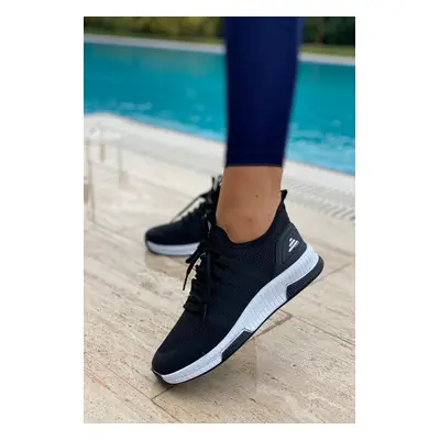 İnan Boty UNISEX BLACK KNITWEAR SNEAKER SNEAKERS