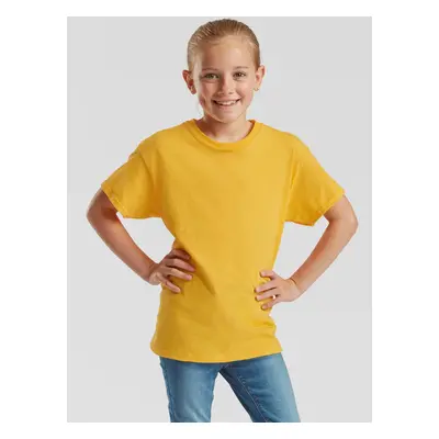 Yellow T-shirt for Children Original Fruit of the Loom