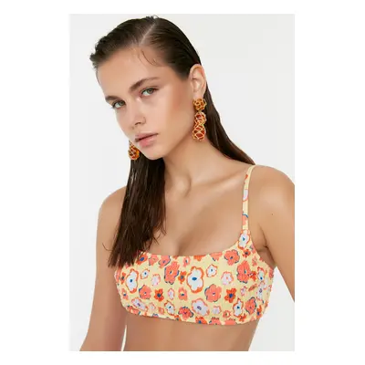 Trendyol Bikini Top - Gelb - Unifarben