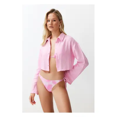 Trendyol Pink Woven Muslin Shirt