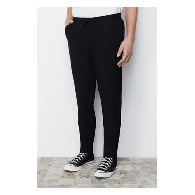 Trendyol Black Elastic Waist Slim Fit Woven Trousers