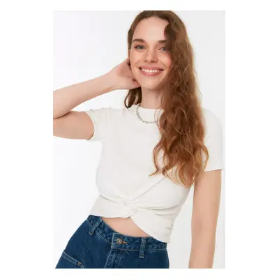 Dámský Crop Top Trendyol Anthracite