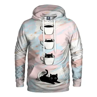 Aloha From Deer Unisex's Black Catfee Hoodie H-K AFD658