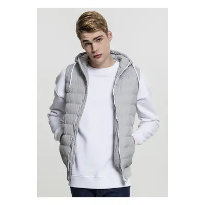 Small Bubble Hooded Vest gry/wht