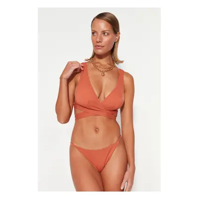 Trendyol Tile Triangle Bikini Top