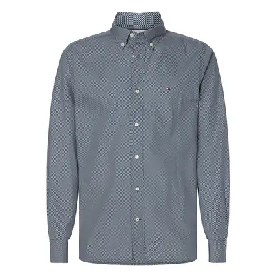 Tommy Hilfiger Shirt - MICRO BANDANA PRINT SHIRT blue