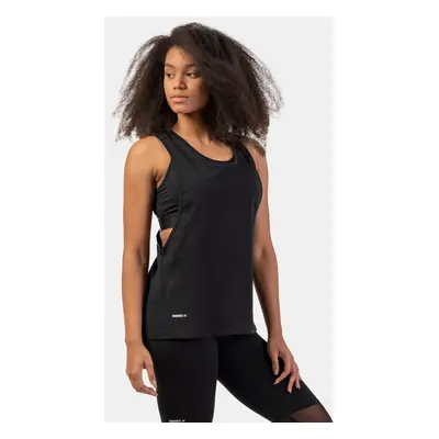 Dámské tílko Nebbia Sleeveless Loose Cross Back Tank Top "Feeling Good" Black