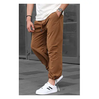 Madmext Brown Regular Fit Men's Parachute Trousers