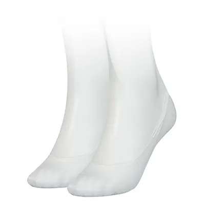 Tommy Hilfiger Socks - TH WOMEN FOOTIE 2P TH BURN OUT white