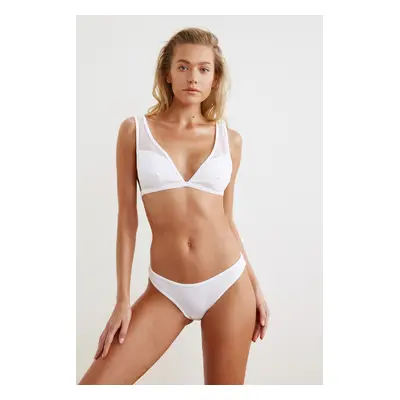 Trendyol Bikini Bottom - White - Plain