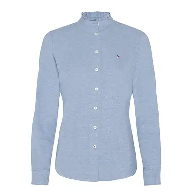 Tommy Hilfiger Shirt - RECYCLED OXFORD REG LS SHIRT blue