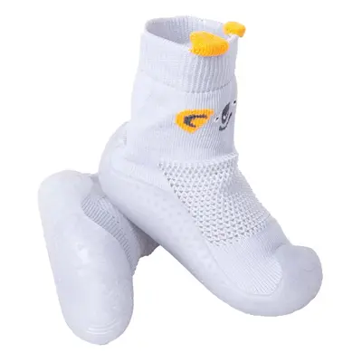 Dětské ponožky Yoclub YC_Boys'_Anti-skid_Socks_With_Rubber_Sole_OBO-0172C-2800_Grey