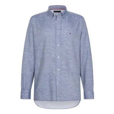 Tommy Hilfiger Shirt - COTTON LINEN TWILL SHIRT blue