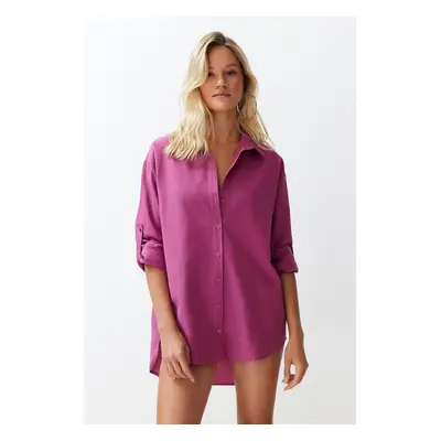 Trendyol Plum Woven Shirt