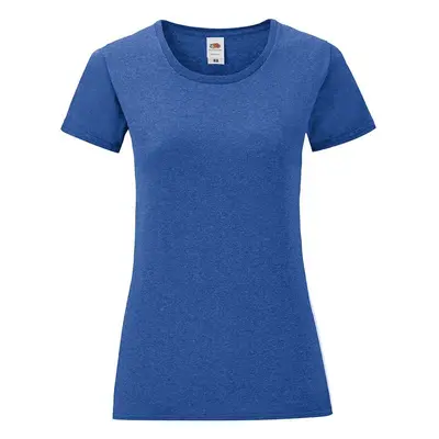 Blue Iconic women's t-shirt in combed cotton Fruit of the Loom