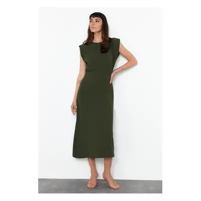 Trendyol Khaki A-line Midi Woven Dress