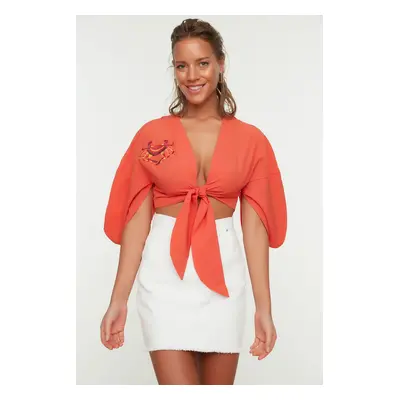 Trendyol Blouse - Orange - Regular fit