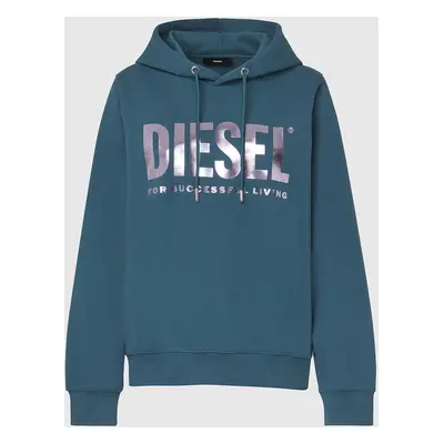 Diesel Sweatshirt - FANGHOODLOGO SWEATSHIRT blue-green