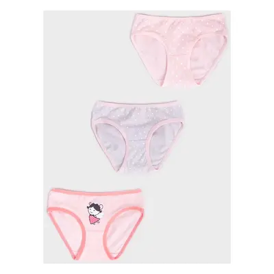 Yoclub Kids's Cotton Girls' Briefs Underwear 3-Pack BMD-0034G-AA30-001