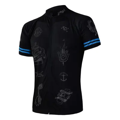 Pánský dres Sensor Cyklo Tattoo Black