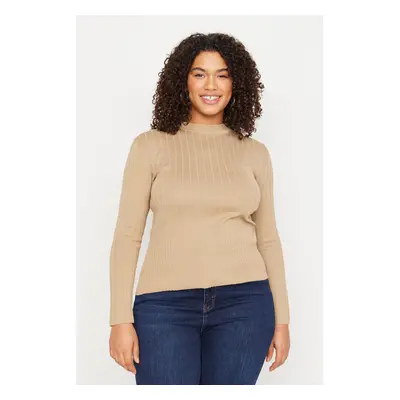 Trendyol Curve Norek Crew Neck Pletená halenka