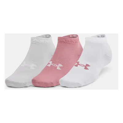 Under Armour Ponožky UA Essential Low Cut 3pk-PNK - unisex