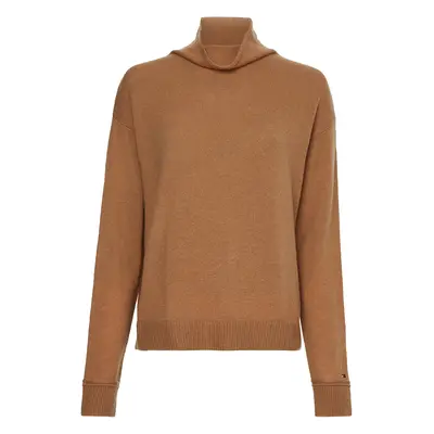 Tommy Hilfiger Sweater - SOFTWOOL MOCK-NK SWE brown