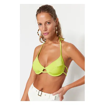 Trendyol Oil Green Underwire Bikini Top