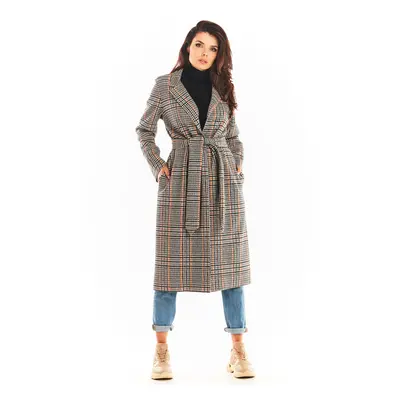 Awama Woman's Coat A368 Navy Blue